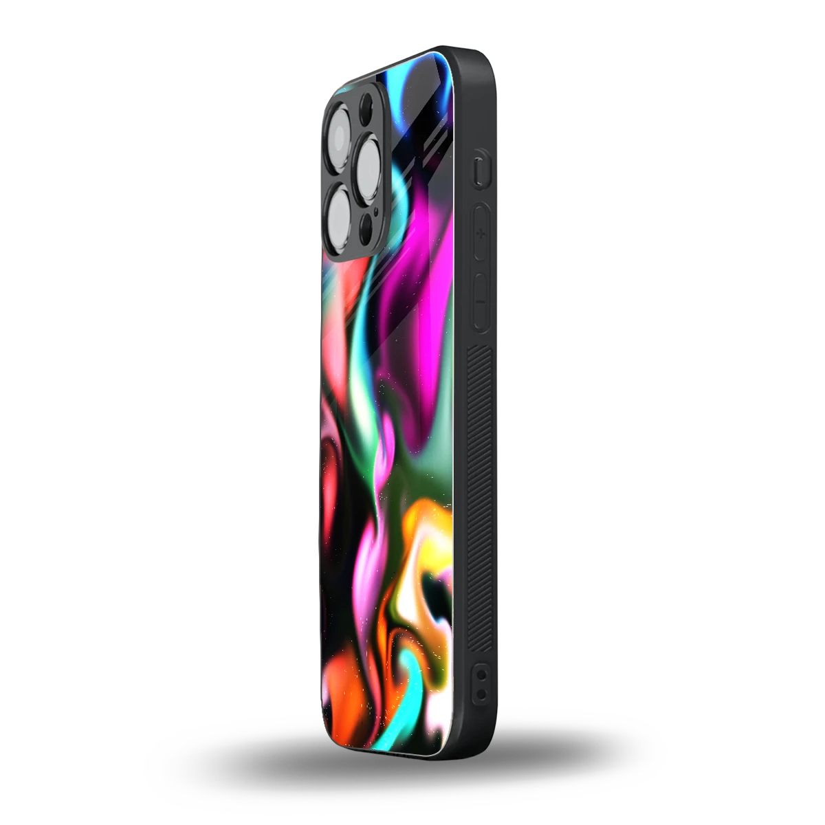 Aurora Glow iphone 15 pro max mobile cover | shockproof glass phone case