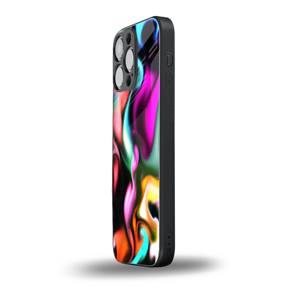 Aurora Glow iphone 15 pro max mobile cover | shockproof glass phone case
