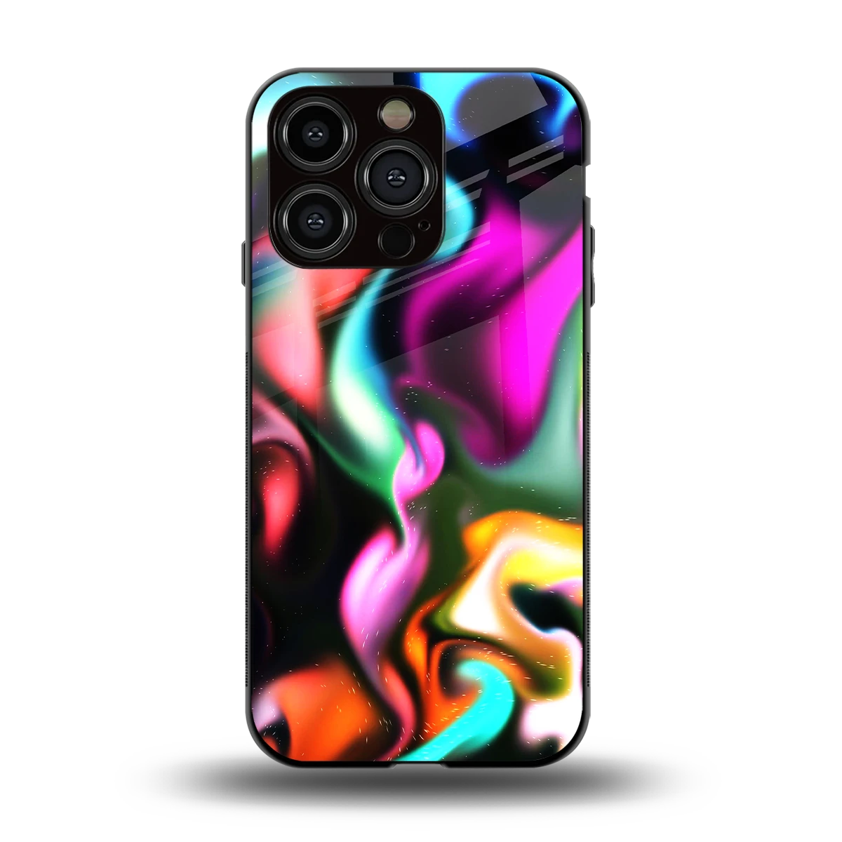 Aurora Glow back phone cover | glass case for iphone 15 pro