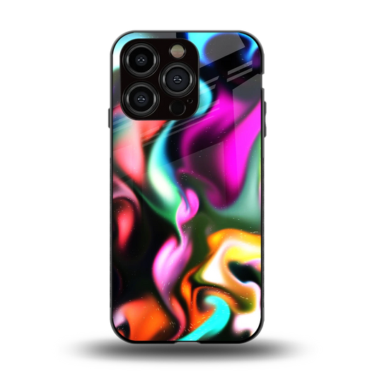 Aurora Glow back phone cover | glass case for iphone 15 pro