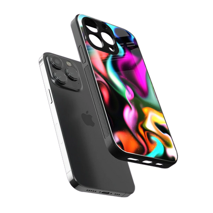Aurora Glow sleek iphone 15 pro cover with tempered glass back and TPU edges
