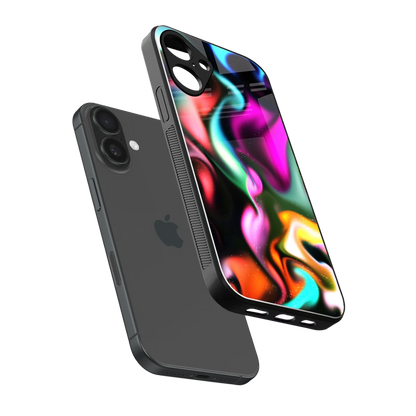 Aurora Glow sleek iphone 16 plus cover with tempered glass back and TPU edges