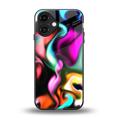 Aurora Glow back phone cover | glass case for iphone 16