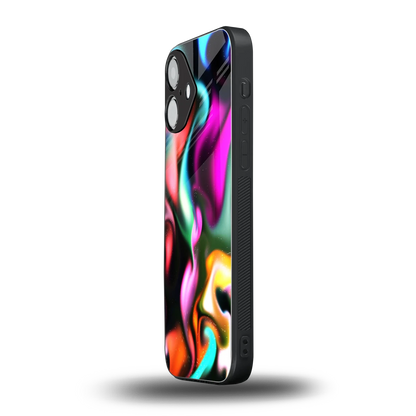 Aurora Glow iPhone 16 mobile cover | shockproof glass phone case