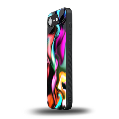 Aurora Glow iphone 16e mobile cover | shockproof glass phone case