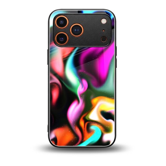 Aurora Glow back phone cover | glass case for iphone 17 pro max