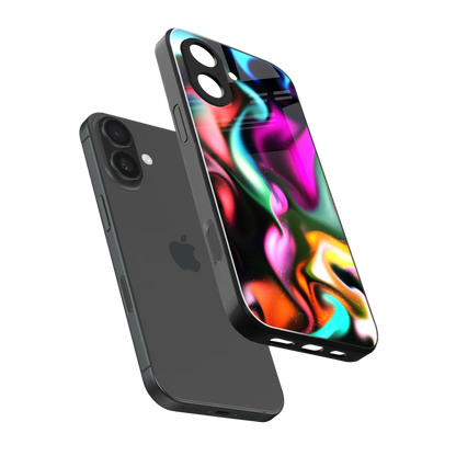 Aurora Glow sleek iphone 17 cover with tempered glass back and TPU edges
