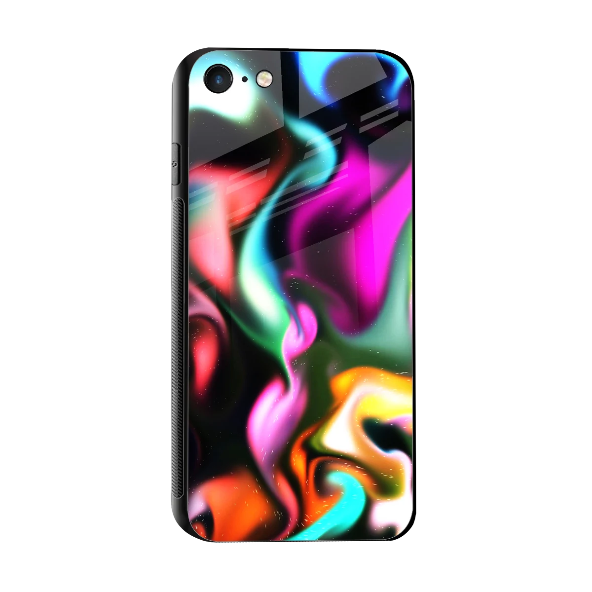 Aurora Glow sleek iphone 7 cover with tempered glass back and TPU edges