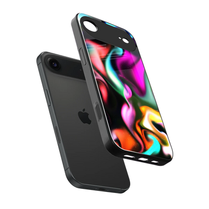 Aurora Glow sleek iphone air cover with tempered glass back and TPU edges
