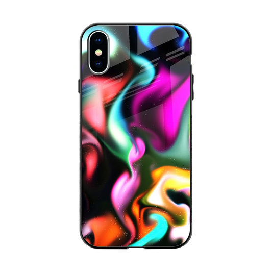 Aurora Glow back phone cover | glass case for iphone x