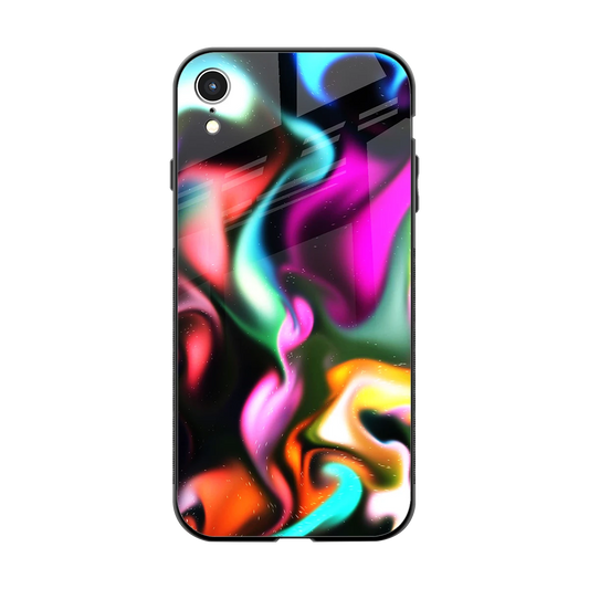 Aurora Glow back phone cover | glass case for iphone xr