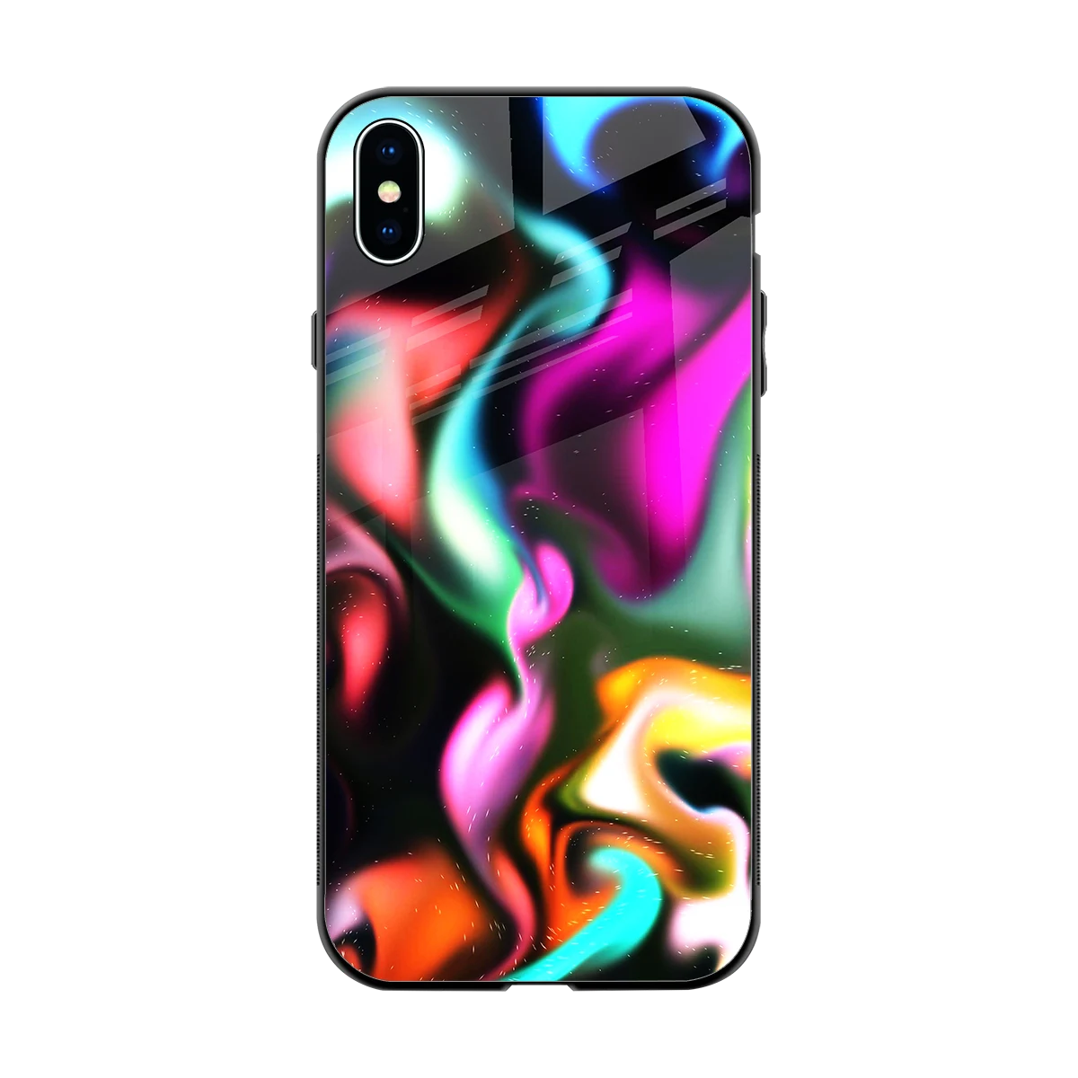 Aurora Glow back phone cover | glass case for iphone xs max