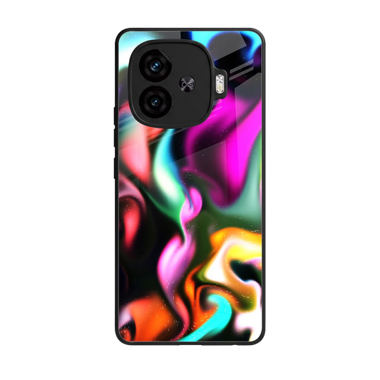 Aurora Glow back phone cover | glass case for iqoo neo 10r 5g