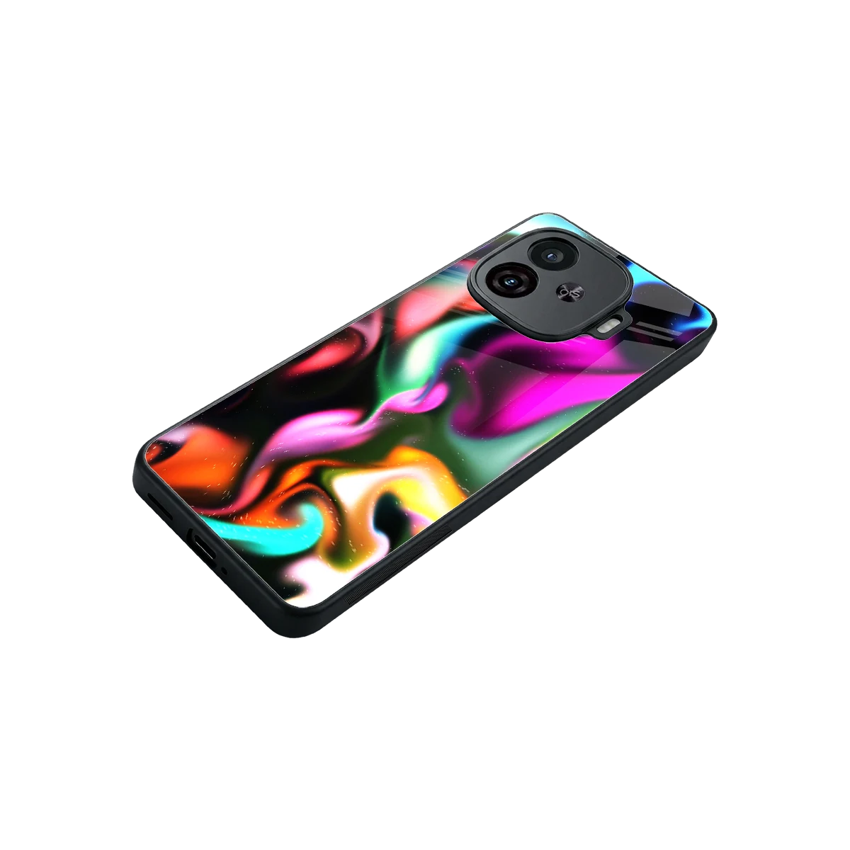 Aurora Glow stylish phone case for iqoo neo 10r 5g | glossy glass and slim fit