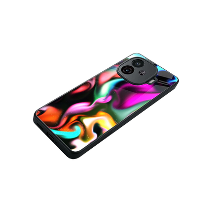 Aurora Glow stylish phone case for iqoo neo 10r 5g | glossy glass and slim fit