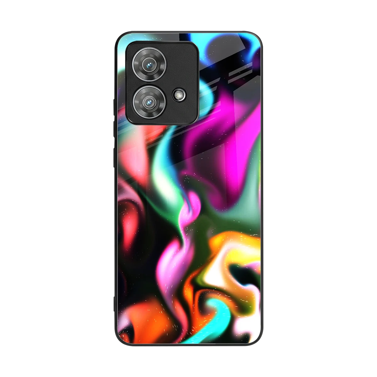 Aurora Glow back phone cover | glass case for motorola edge 40 neo 5g