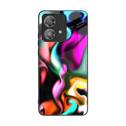 Aurora Glow back phone cover | glass case for motorola edge 40 neo 5g