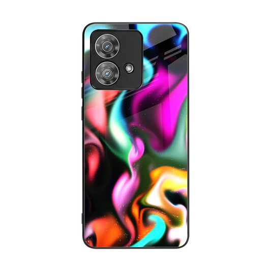 Aurora Glow back phone cover | glass case for motorola edge 40 neo 5g