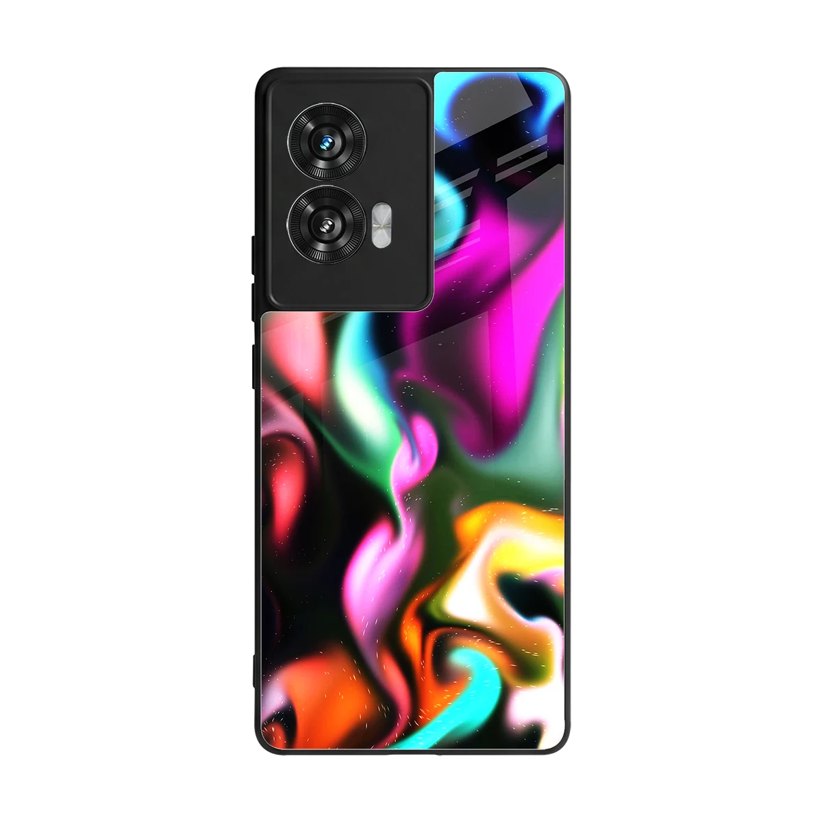 Aurora Glow back phone cover | glass case for motorola edge 50 fusion