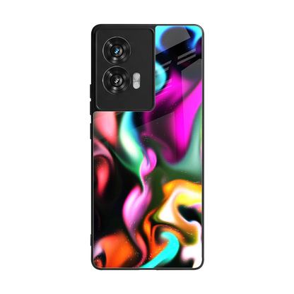 Aurora Glow back phone cover | glass case for motorola edge 50 fusion