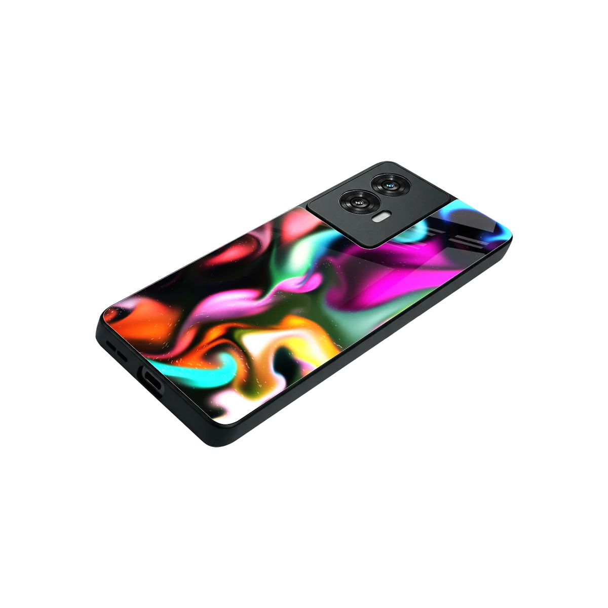 Aurora Glow stylish phone case for motorola edge 50 fusion | glossy glass and slim fit