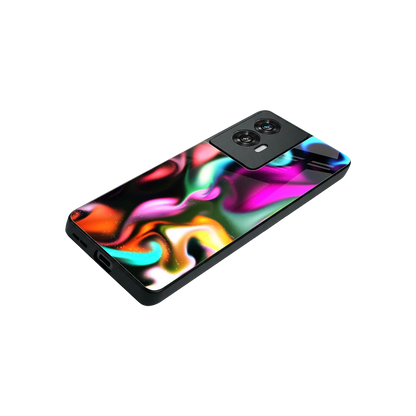 Aurora Glow stylish phone case for motorola edge 50 fusion | glossy glass and slim fit