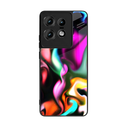Aurora Glow back phone cover | glass case for motorola edge 50 pro