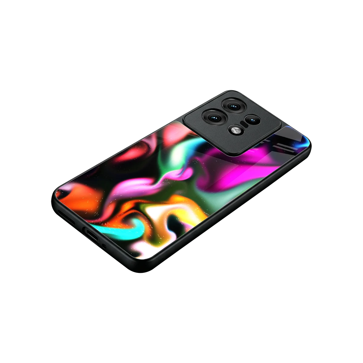 Aurora Glow stylish phone case for motorola edge 50 pro | glossy glass and slim fit