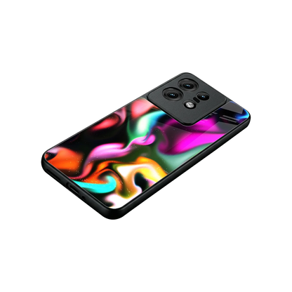 Aurora Glow stylish phone case for motorola edge 50 pro | glossy glass and slim fit