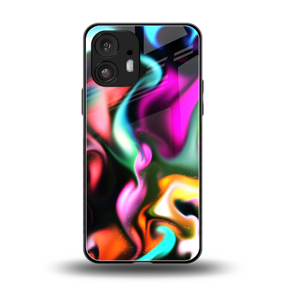 Aurora Glow back phone cover | glass case for nothing phone 2
