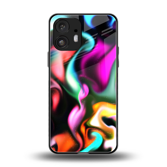 Aurora Glow back phone cover | glass case for nothing phone 2