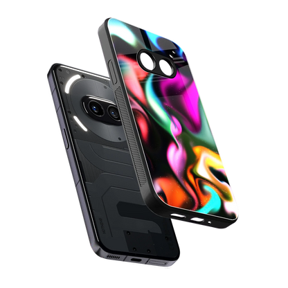 Aurora Glow sleek nothing phone 2a cover with tempered glass back and TPU edges