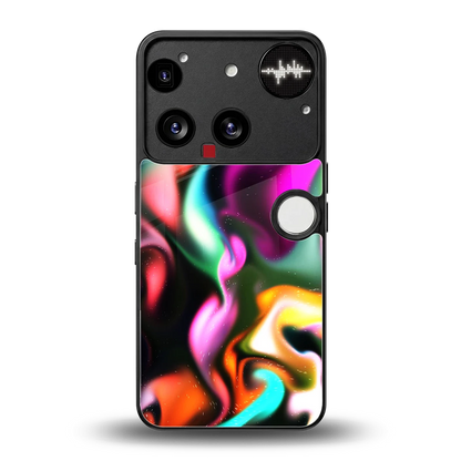 Aurora Glow back phone cover | glass case for nothing phone 3