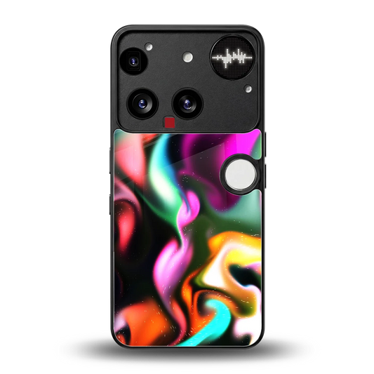 Aurora Glow back phone cover | glass case for nothing phone 3