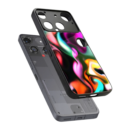 Aurora Glow sleek nothing phone 3 cover with tempered glass back and TPU edges