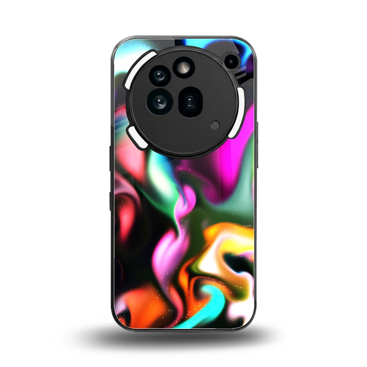 Aurora Glow back phone cover | glass case for nothing phone 3a pro