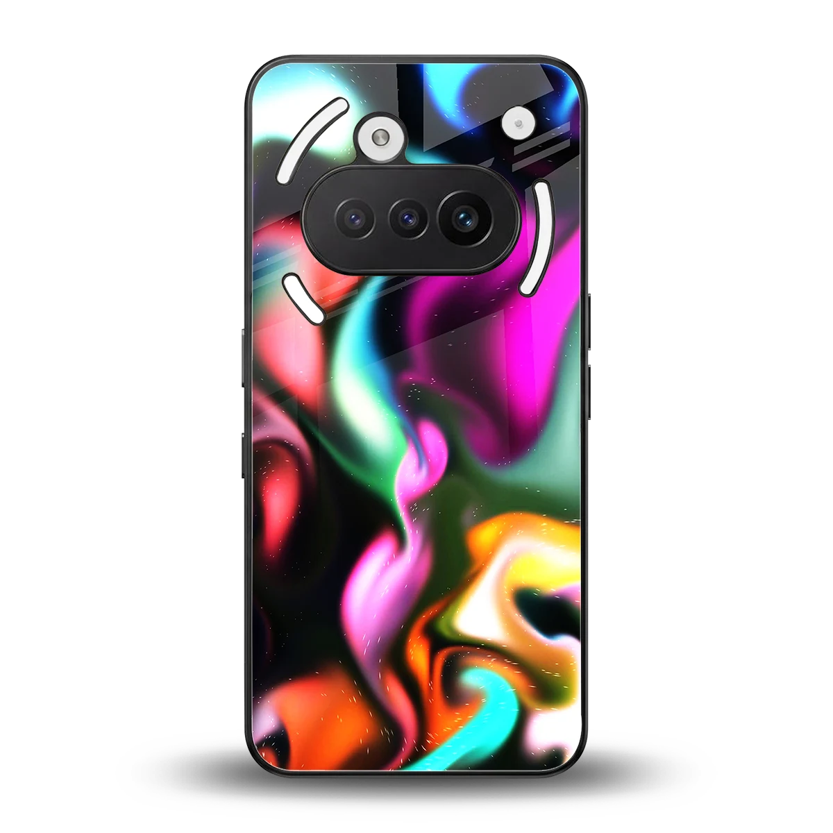 Aurora Glow back phone cover | glass case for nothing phone 3a