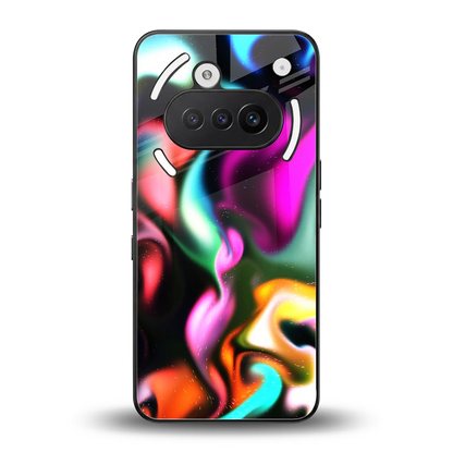 Aurora Glow back phone cover | glass case for nothing phone 3a
