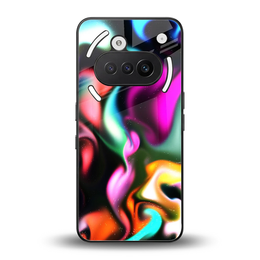 Aurora Glow back phone cover | glass case for nothing phone 3a