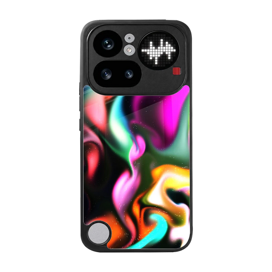 Aurora Glow back phone cover | glass case for nothing phone 4a pro
