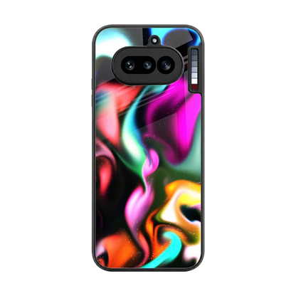 Aurora Glow back phone cover | glass case for nothing phone 4a