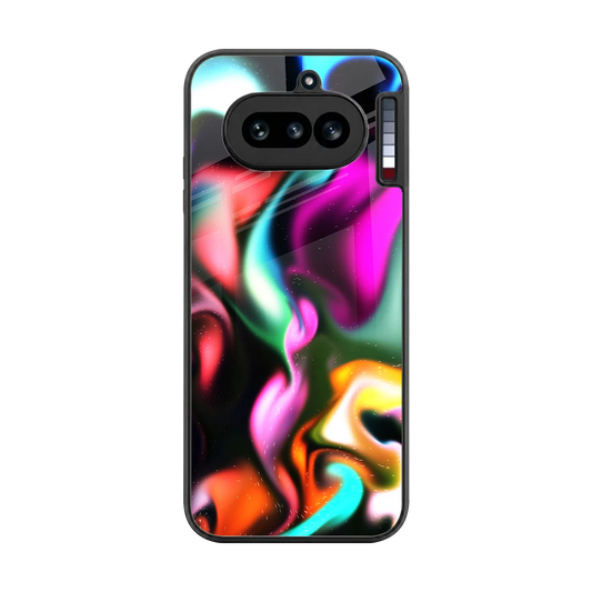 Aurora Glow back phone cover | glass case for nothing phone 4a