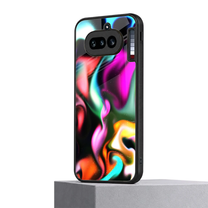 Aurora Glow nothing phone 4a mobile cover | shockproof glass phone case