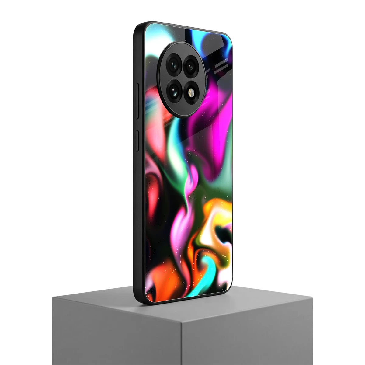 Aurora Glow oneplus 13r mobile cover | shockproof glass phone case