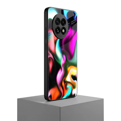 Aurora Glow oneplus 13r mobile cover | shockproof glass phone case