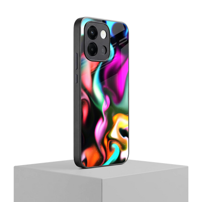 Aurora Glow oneplus 13s mobile cover | shockproof glass phone case