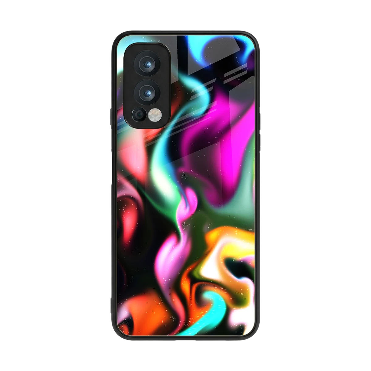 Aurora Glow back phone cover | glass case for oneplus nord 2