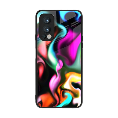 Aurora Glow back phone cover | glass case for oneplus nord 2