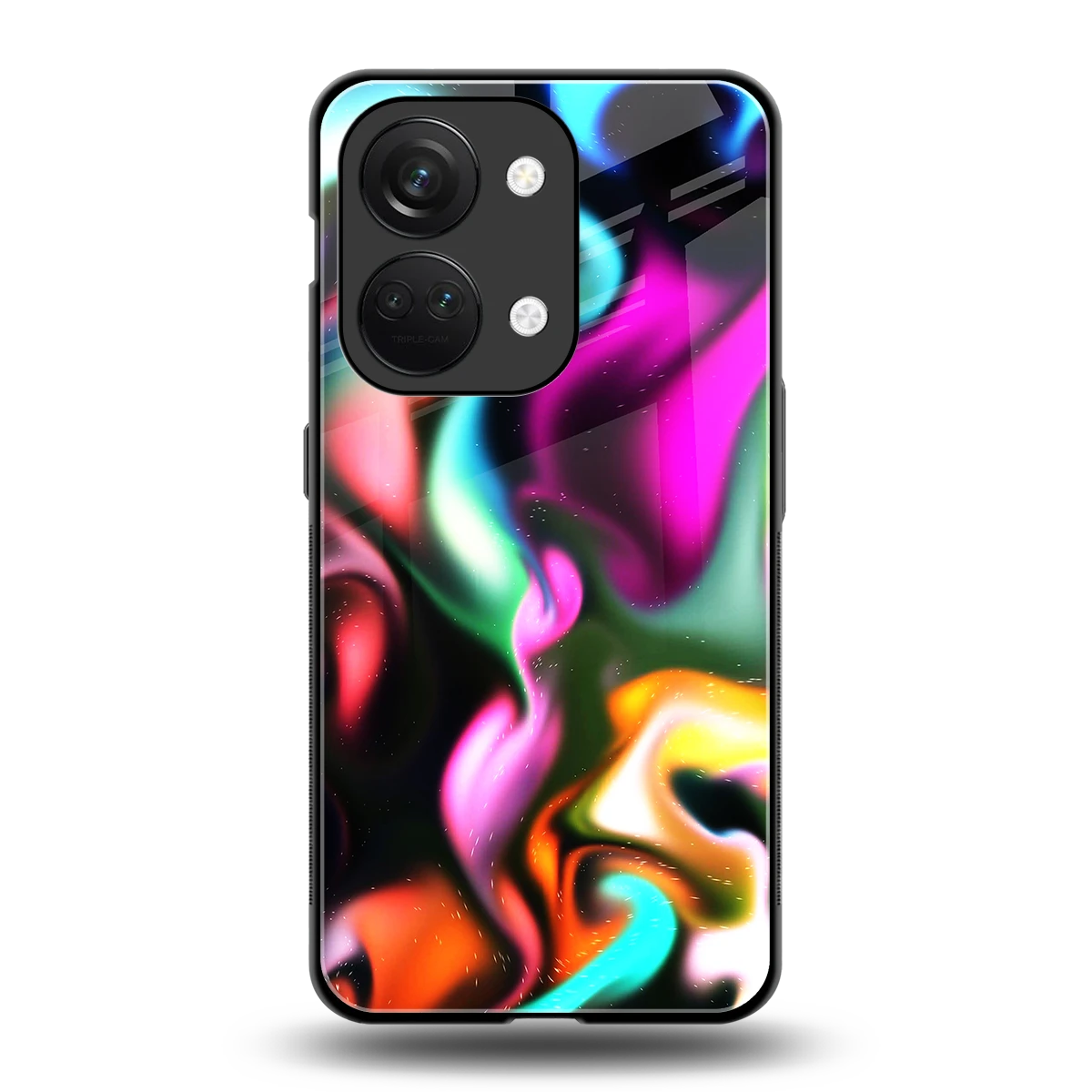 Aurora Glow back phone cover | glass case for oneplus nord 3
