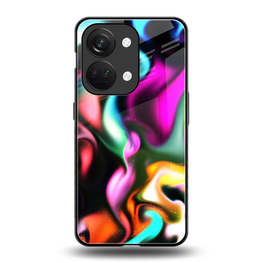 Aurora Glow back phone cover | glass case for oneplus nord 3